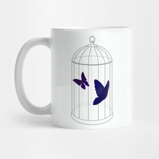 butterflies in a cage Mug